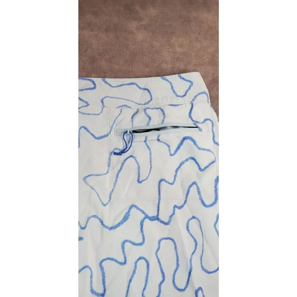 Patagonia Board Shorts Mens Sz M-L Blue Stretch Swim Trunks Surf Quick Dry Beach